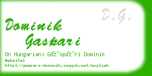 dominik gaspari business card